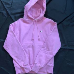 PINK REVERSE WEAVE CHAMPION HOODIE